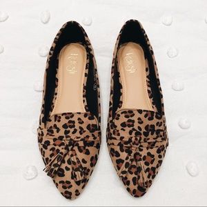 Size 8 leopard loafers (Vici dolls)
